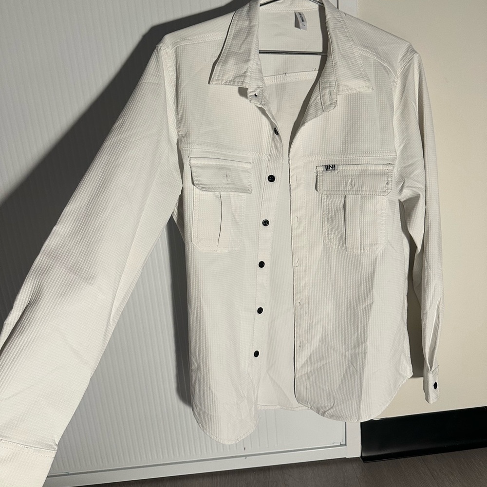 Men's White Button-Up Shirt
